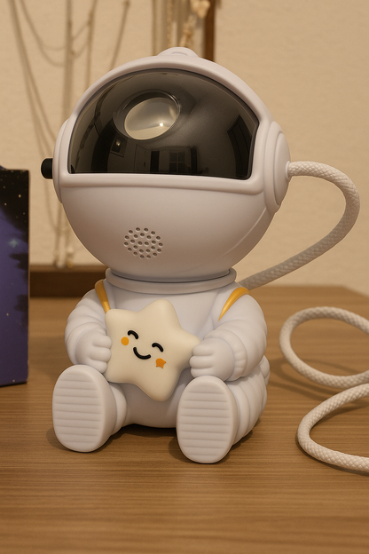 🚀Projecteur LED Galaxie en Forme de Roquette – Veilleuse Astronome pour Enfants