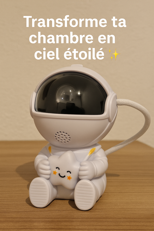 🚀Projecteur LED Galaxie en Forme de Roquette – Veilleuse Astronome pour Enfants